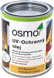 OSMO UV OCHRANNÝ OLEJ  410 - Prírodný olej bez biocídov 0,75 l 410 - bezfarebný