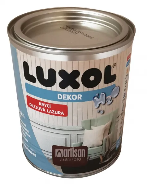 LUXOL Dekor - krycia olejová lazúra na drevo 0.75 l Tík