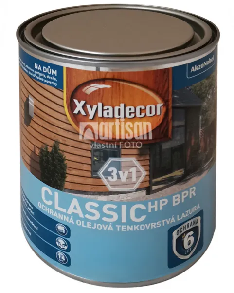 XYLADECOR Classic HP BPR 3v1 - ochranná olejová tenkovrstvová lazúra na drevo 0.75 l Dub