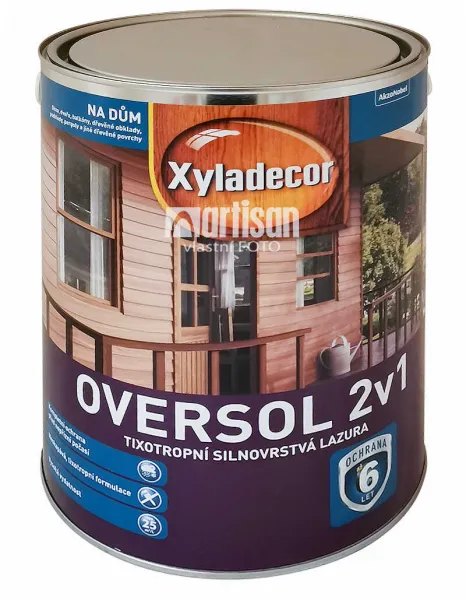 XYLADECOR Oversol 2v1 - tixotropná silnovrstvová lazúra na drevo 5 l Wenge