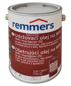 REMMERS - Ošetrujúci olej na WPC REM - grau 2,5 L