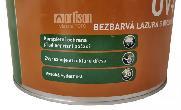 XYLADECOR UV+ bezfarebná lazúra s dvojitou UV ochranou 2.5 l