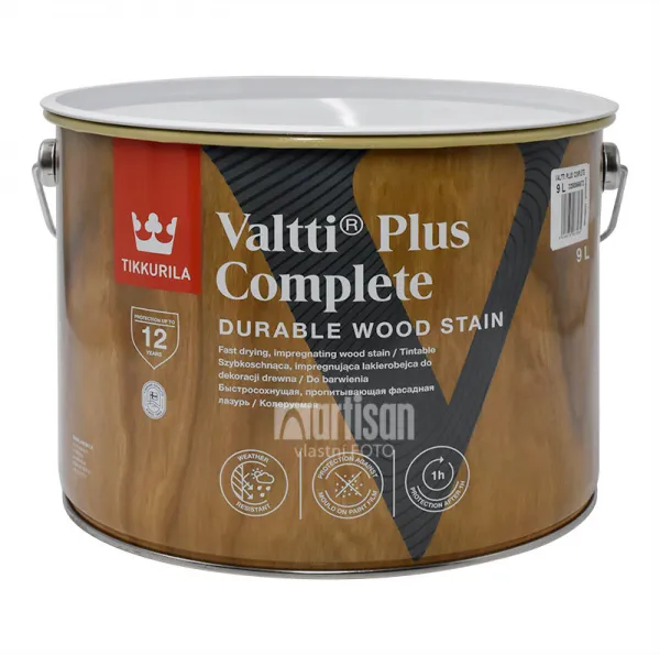 TIKKURILA Valtti Plus Complete - matná tenkovrstvová lazúra 9 l Vasa 5080