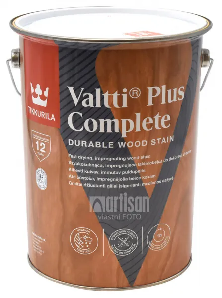 TIKKURILA Valtti Plus Complete - matná tenkovrstvová lazúra 5 l Teak