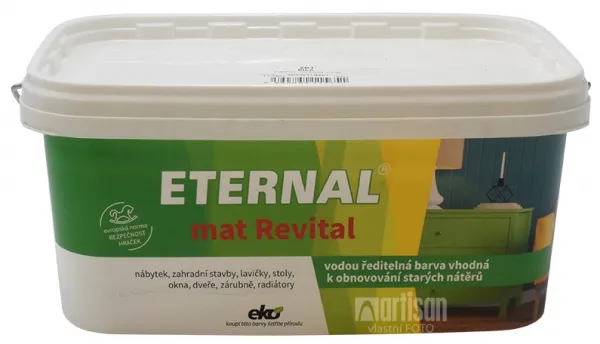 ETERNAL mat Revital - univerzálna vodou riediteľná akrylátová farba 2.8 l Slonová kosť RAL 1015