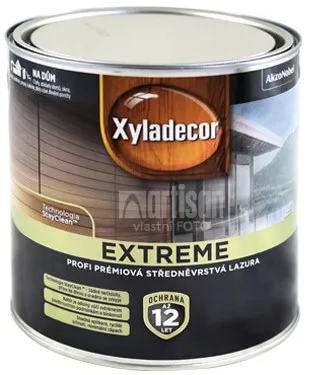XYLADECOR Extreme - prémiová olejová lazúra na drevo 2.5 l Orech