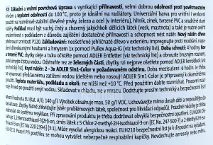 ADLER 5in1 Color - univerzálna vodou riediteľná farba 2.5 l Schwarzgrau / Čiernošedá RAL 7021