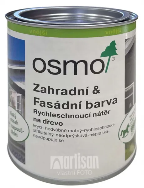 OSMO - Záhradná a fasádna farba RAL 9010 - biela 0,75 l