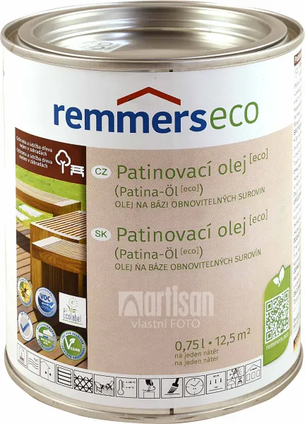 REMMERS PATINA-ÖL - Patinovací olej ECO REM - graphitgrau 0,75 L