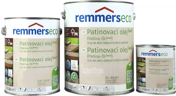 REMMERS PATINA-ÖL - Patinovací olej ECO REM - graphitgrau 2,5 L