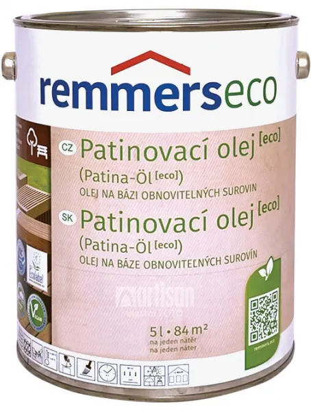REMMERS PATINA-ÖL - Patinovací olej ECO REM - graphitgrau 5 L