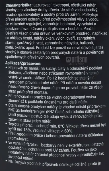 PNZ Ochranná olejová lazúra Plus 2.5 l Biely
