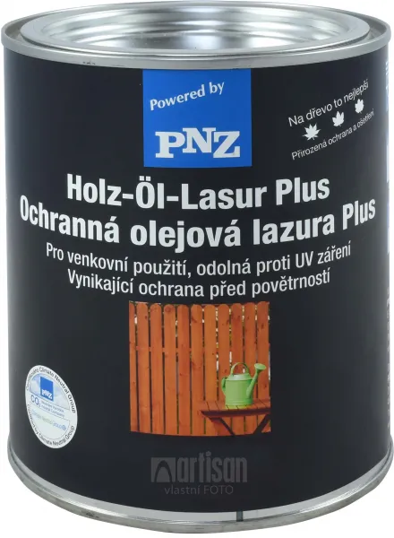 PNZ Ochranná olejová lazúra Plus 0.75 l Dub