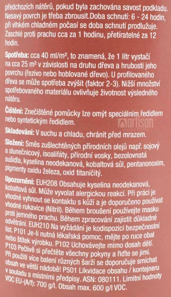 PNZ Špeciálny olej na drevo do exteriéru 0.75 l Bangkirai tmavý