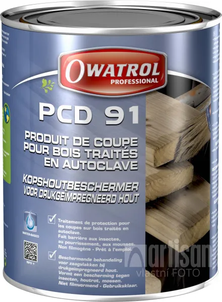 OWATROL PCD 91 - náter na rezné hrany 1 l Hnedá