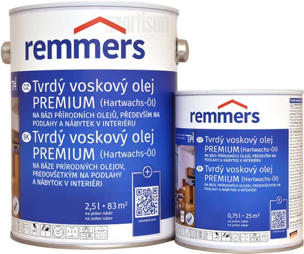 REMMERS - Tvrdý voskový olej PREMIUM REM - eiche rustikal 2,5 L