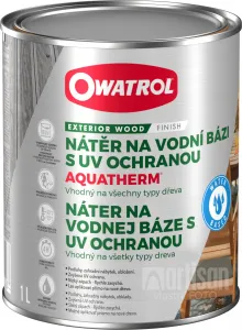 OWATROL Aquatherm - UV ochranný náter na drevené povrchy v interiéri a exteriéri 1 l Teak