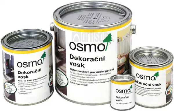 OSMO Dekoračný vosk transparentný 375 ml 3111 - biely