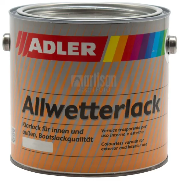 ADLER Allwetterlack - lodný lak z umelej živice 2.5 l Bezfarebný lesk 50020
