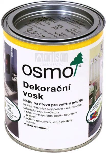 OSMO Dekoračný vosk transparentný 0,75 l 3111 - biely