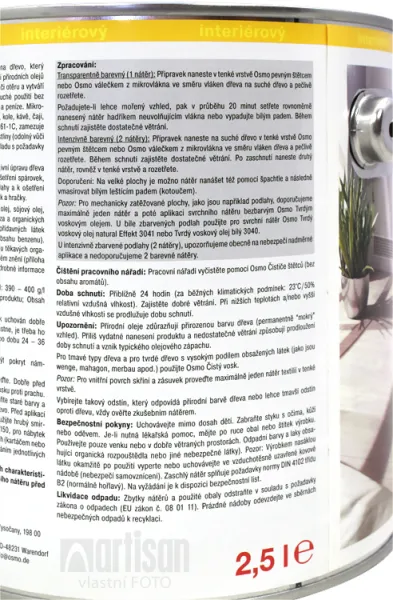 OSMO Dekoračný vosk transparentný 375 ml 3111 - biely