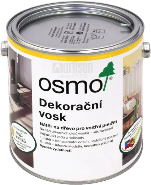 OSMO Dekoračný vosk transparentný 2,5 l 3111 - biely