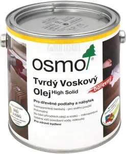 OSMO Tvrdý voskový olej farebný pre interiéry 2.5 l Čierny 3075
