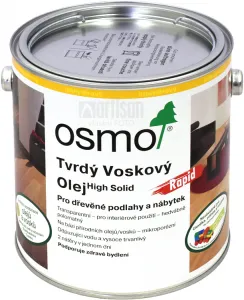 OSMO Tvrdý voskový olej Rapid pre interiéry 2.5 l Biely 3240