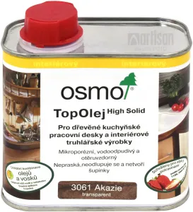 OSMO TOP OLEJ - Olej na pracovné dosky 0,5 l 3061 - agát (akácia)
