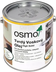 OSMO Tvrdý voskový olej Efekt pre interiéry 2.5 l Strieborný 3091