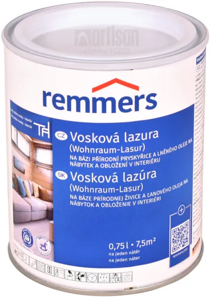 REMMERS - Vosková lazúra do interiéru REM - eiche 0,75 L