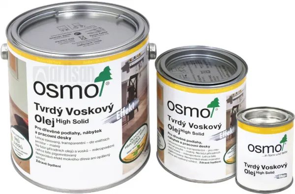 OSMO Tvrdý voskový olej Efekt pre interiéry 2.5 l Strieborný 3091