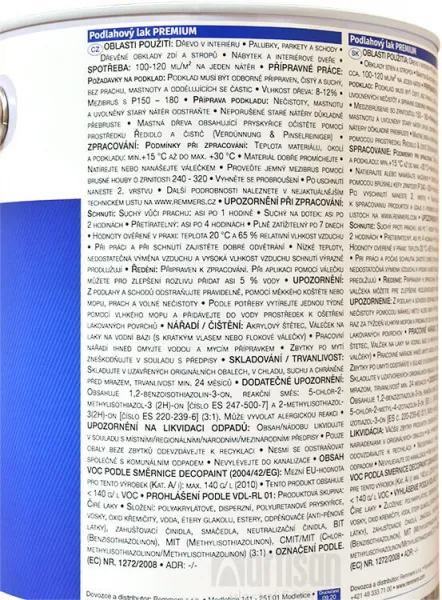REMMERS - Podlahový lak PREMIUM hodvábne lesklý 5 L