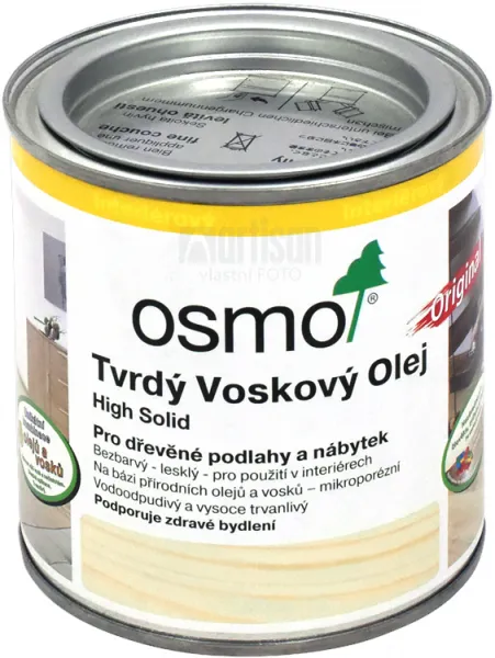 OSMO Tvrdý voskový olej pre interiéry 2.5 l Hodvábny polomat 3032