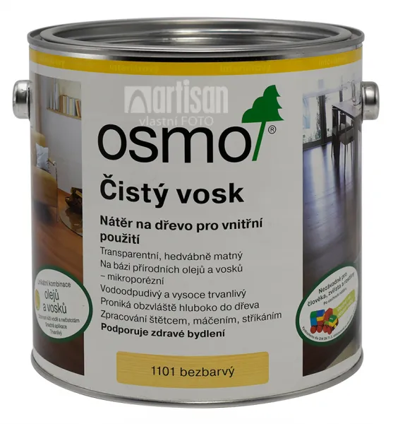 OSMO Čistý vosk 2.5 l Bezfarebný 1101