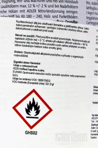 ADLER Legno Öl - univerzálny rýchloschnúci olej na drevo pre interiéry 2.5 l Weiss 50881
