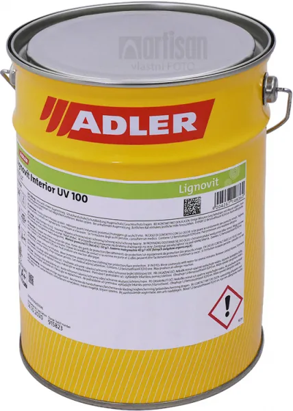 ADLER Lignovit Interior UV 100 - vodou riediteľná lazúra na drevo pre interiéry 4 l Prírodná 53229