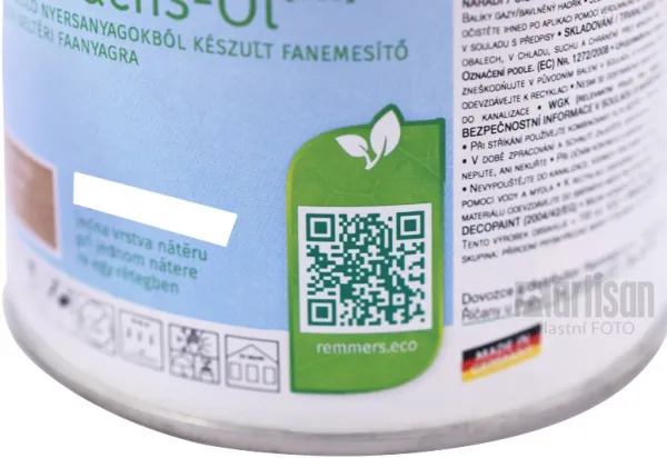 REMMERS - Tvrdý voskový olej ECO REM - farblos 2,5 L
