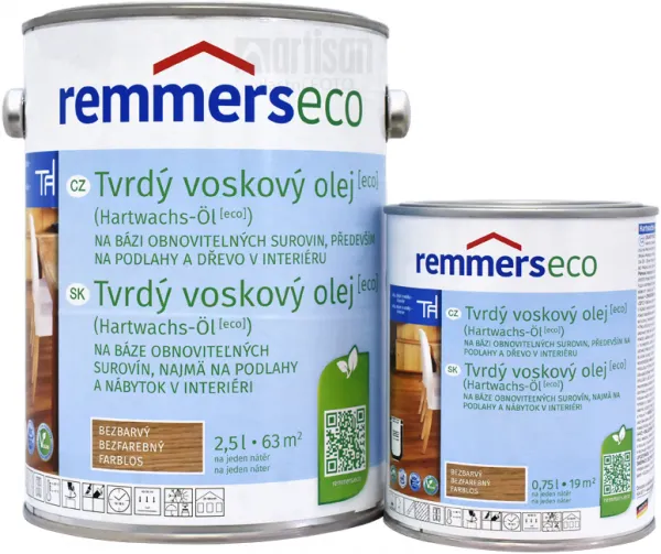 REMMERS - Tvrdý voskový olej ECO REM - farblos 2,5 L