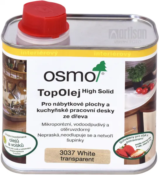 OSMO TOP OLEJ - Olej na pracovné dosky 0,5 l 3037 - biely