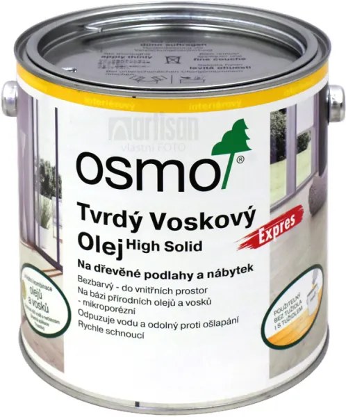 OSMO Tvrdý voskový olej EXPRES 2.5 l Biely 3340