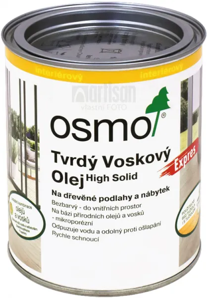 OSMO Tvrdý voskový olej EXPRES 0.75 l Biely 3340
