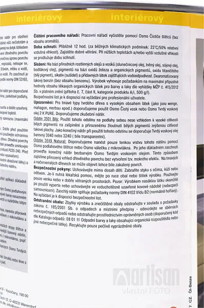 OSMO Olejové moridlo 0.005 l Tabak 3564 vzorka