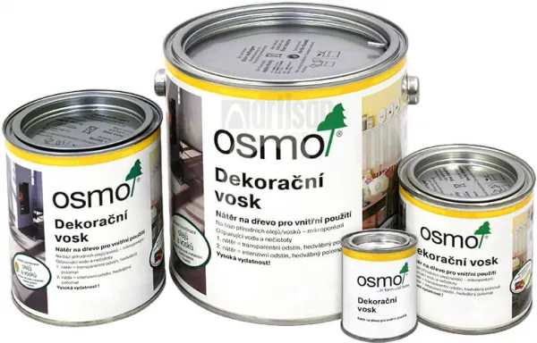 OSMO Dekoračný vosk transparentný 0.005 l Biely 3111 vzorka