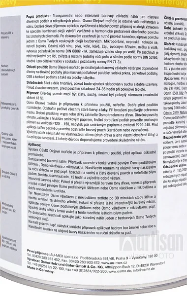 OSMO Olejové moridlo 0.005 l Tabak 3564 vzorka