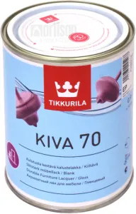KIVA 70 - Nežltnúci lak na drevený nábytok v interiéri bezfarebný lesklý 0,9 L