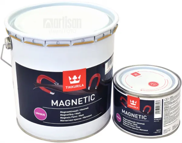 TIKKURILA MAGNETIC - magnetická farba na steny 0,5 l sivá