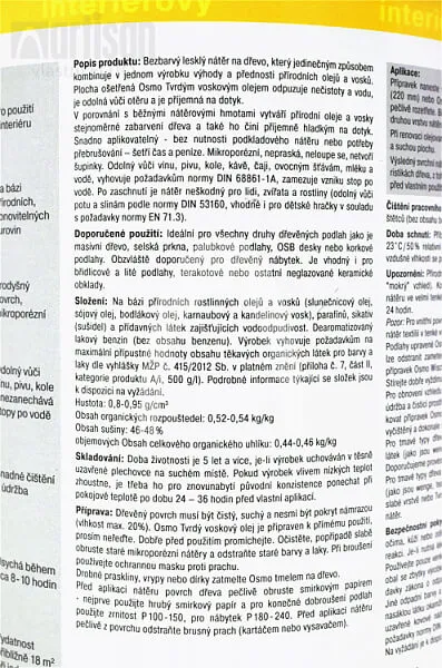 OSMO Tvrdý voskový olej farebný pre interiéry 0.005 l Grafit 3074 vzorka