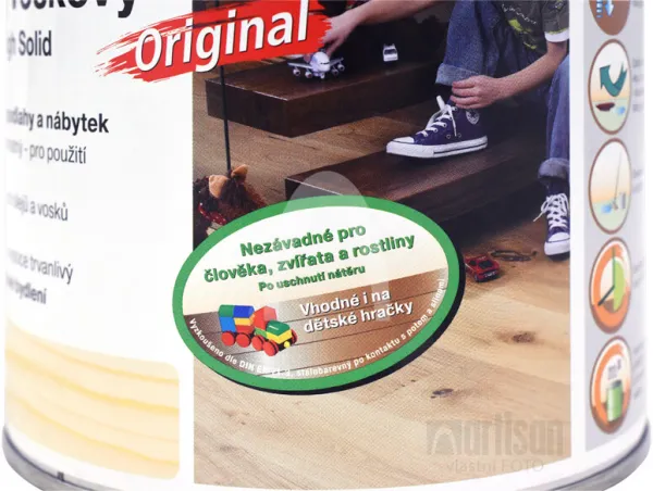 OSMO Tvrdý voskový olej farebný pre interiéry 0.005 l Grafit 3074 vzorka