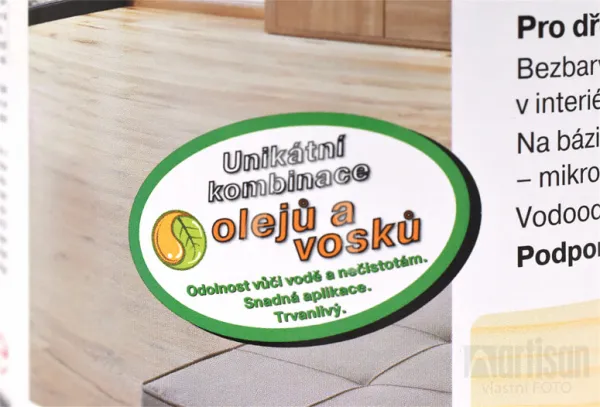 OSMO Tvrdý voskový olej farebný pre interiéry 0.005 l Grafit 3074 vzorka